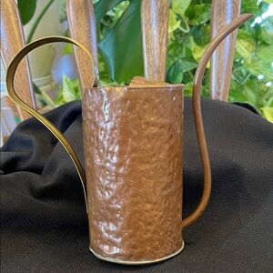 Vintage Artistic MFG Co. Hammered Copper & Brass Watering Can